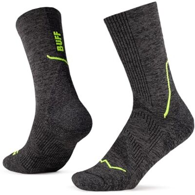 Buff Calcetines Dryflx Crew Secado Rapido, Acolchado, Correr, Carreras, Frescos, Comodos, XL, Negro Buff Calcetines Dryflx Crew Secado Rapido, Acolchado, Correr, Carreras, Frescos, Comodos, XL, Negro