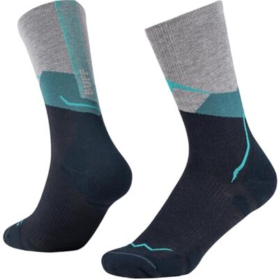 Buff ® Calcetines LW Merino Wool Crew Ligeros, Senderismo, Resistencia Natural, Comodidad, Acolchado Buff ® Calcetines LW Merino Wool Crew Ligeros, Senderismo, Resistencia Natural, Comodidad, Acolchado