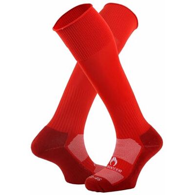 HO Soccer Soccer Player Socks Red Media fútbol Unisex adulto (Pack de 1) HO Soccer Soccer Player Socks Red Media fútbol Unisex adulto (Pack de 1)