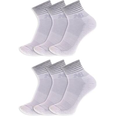 New Balance Tobillo, 6 pares, blanco, L New Balance Tobillo, 6 pares, blanco, L