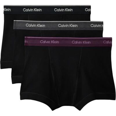 Calvin Calzoncillos bóxer Hombre Pack de 3 Trunks con Logotipo en la Cintura Calvin Calzoncillos bóxer Hombre Pack de 3 Trunks con Logotipo en la Cintura