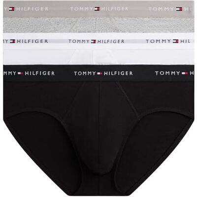 Tommy Hilfiger DTM Um0um03471 Calzoncillos para Hombre (3 Unidades), Multi (Medio/Negro/Blanco), XL Tommy Hilfiger DTM Um0um03471 Calzoncillos para Hombre (3 Unidades), Multi (Medio/Negro/Blanco), XL