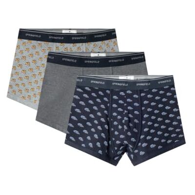 SPRINGFIELD Bóxers AOP Pack 3 Boxers Hombre (Pack de 3) SPRINGFIELD Bóxers AOP Pack 3 Boxers Hombre (Pack de 3)