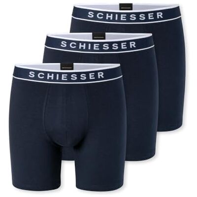 Schiesser Hombre Pack de 3 Bóxers Largos Pierna Larga Ajustado Algodón 95/5 Multipacks Schiesser Hombre Pack de 3 Bóxers Largos Pierna Larga Ajustado Algodón 95/5 Multipacks
