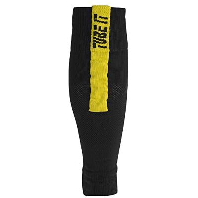 uhlsport Tube It Sleeve Media sin Tobillera, Hombre, Negro/Amarillo Lima, 41-44 uhlsport Tube It Sleeve Media sin Tobillera, Hombre, Negro/Amarillo Lima, 41-44