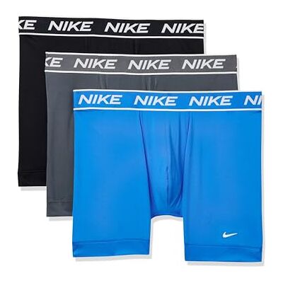Nike Calzoncillos Tipo bóxer microelásticos para Hombre (Paquete de 3), Color Azul Foto/Gris Hierro/Negro, Talla XL (Paquete de 3) Nike Calzoncillos Tipo bóxer microelásticos para Hombre (Paquete de 3), Color Azul Foto/Gris Hierro/Negro, Talla XL (Paquete de 3)