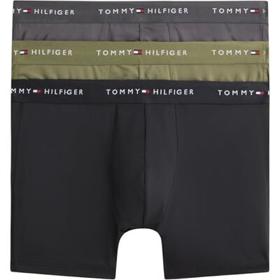 Tommy Hilfiger Men 3P Boxer Brief DTM Um0Um03878 Boxer Brief, Gold (Black/Utility Olive/Dark Ash), XL Tommy Hilfiger Men 3P Boxer Brief DTM Um0Um03878 Boxer Brief, Gold (Black/Utility Olive/Dark Ash), XL