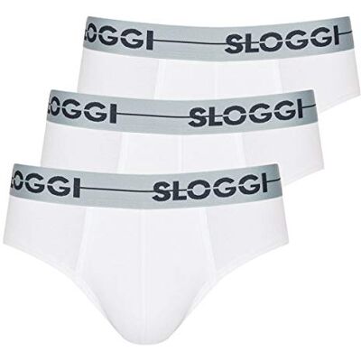 Sloggi men , Go Mini C3P, Slip, Hombre, Blanco (White), 4 Sloggi men , Go Mini C3P, Slip, Hombre, Blanco (White), 4