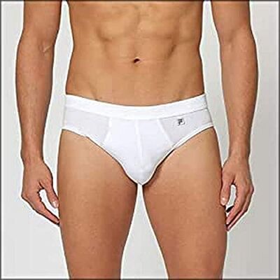 FILA , Slip Hombre, White, L (Pack de 2) FILA , Slip Hombre, White, L (Pack de 2)