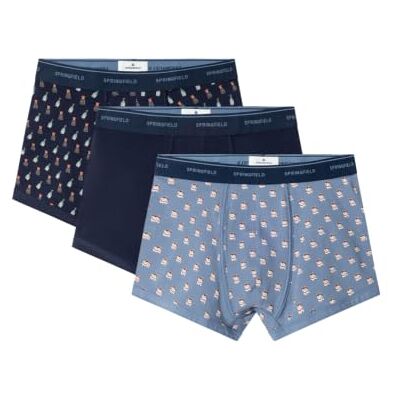SPRINGFIELD Pack de 3 Bóxers de Comida AOP Japón/Bóxers para Gatos Boxers Hombre (Pack de 3) SPRINGFIELD Pack de 3 Bóxers de Comida AOP Japón/Bóxers para Gatos Boxers Hombre (Pack de 3)