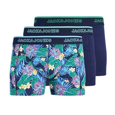 JACK & JONES Jacaaron Flower Trunks 3 Pack Jacaaron Flower Trunks 3 Pack Hombre (Pack de 3) JACK & JONES Jacaaron Flower Trunks 3 Pack Jacaaron Flower Trunks 3 Pack Hombre (Pack de 3)