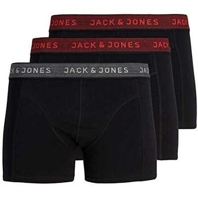 JACK & JONES Jacnew WB Trunks 3 Pack Bxer Hombre (Pack de 3) JACK & JONES Jacnew WB Trunks 3 Pack Bxer Hombre (Pack de 3)
