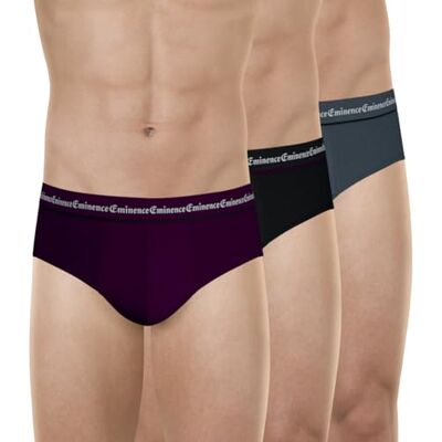 Eminence Business Le13 Ropa Interior Hombre, Ciruela Piping Negro/Negro Piping Ciruela/Antracita Piping Negro, L Eminence Business Le13 Ropa Interior Hombre, Ciruela Piping Negro/Negro Piping Ciruela/Antracita Piping Negro, L
