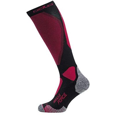 Odlo Muscle Force Ceramiwarm Calcetines para hombre, Hombre, Calcetines para hombre, , negro/rojo, 42-44 Odlo Muscle Force Ceramiwarm Calcetines para hombre, Hombre, Calcetines para hombre, , negro/rojo, 42-44