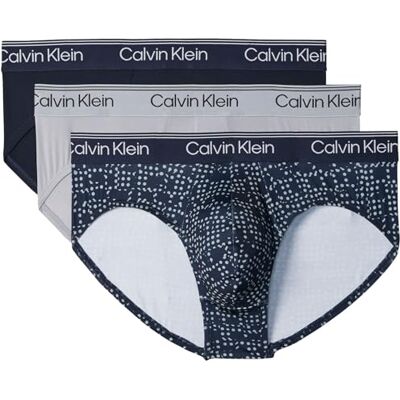 Calvin Hip Brief 3pk Lv00nb4408 Ropa Interior Hombre (Pack de 3) Calvin Hip Brief 3pk Lv00nb4408 Ropa Interior Hombre (Pack de 3)