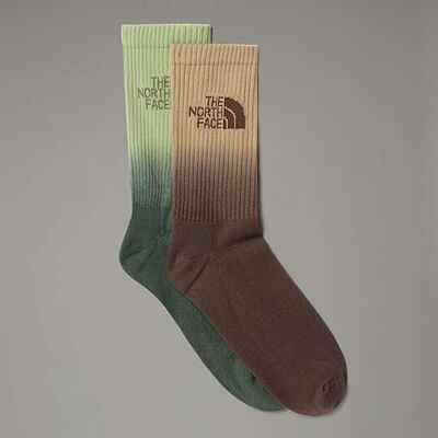 THE NORTH FACE BO2 EVERYDAY CREW SOCK DIP DYE 2P Socks Hombre Khaki Stone/Smokey Brow Tamaño S THE NORTH FACE BO2 EVERYDAY CREW SOCK DIP DYE 2P Socks Hombre Khaki Stone/Smokey Brow Tamaño S
