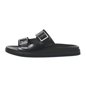 JACK & JONES Leather Buckle Sandal, Jfwdallas-Sandalias de Piel con Hebilla Hombre, Negro, 43 EU JACK & JONES Leather Buckle Sandal, Jfwdallas-Sandalias de Piel con Hebilla Hombre, Negro, 43 EU