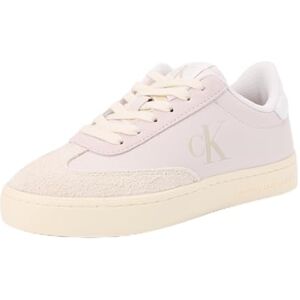 Calvin Sneaker con Suela Cupsole Mujer Classic Low de Piel, Beige (Lilac Ash/Eggshell), 41 Calvin Sneaker con Suela Cupsole Mujer Classic Low de Piel, Beige (Lilac Ash/Eggshell), 41
