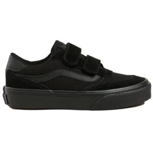 Vans Brooklyn LS V Tenis para niño, Negro y Negro, 2 UK Child Vans Brooklyn LS V Tenis para niño, Negro y Negro, 2 UK Child