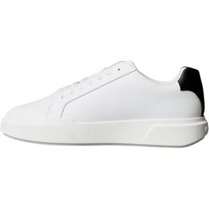 Calvin Sneaker con Suela Cupsole Hombre Chunky Laceup de Piel, Blanco (Bright White/Black), 42 Calvin Sneaker con Suela Cupsole Hombre Chunky Laceup de Piel, Blanco (Bright White/Black), 42
