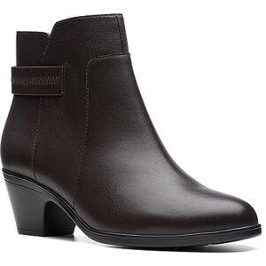 Clarks Botines Emily 2 Holly para mujer, Cuero Marrón Oscuro, 42 EU Clarks Botines Emily 2 Holly para mujer, Cuero Marrón Oscuro, 42 EU