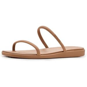Crocs Miami Sandalias planas de dos correas para mujer, color chocolate leche, talla 3, marrón (Milk Chocolate), 34/35 EU Crocs Miami Sandalias planas de dos correas para mujer, color chocolate leche, talla 3, marrón (Milk Chocolate), 34/35 EU