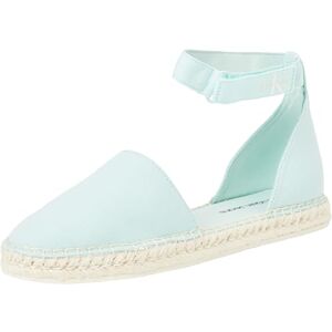 Calvin Jeans Alpargatas de Tela para Mujer Ankle Calzado, Turquesa (Blue Glass), 39 Calvin Jeans Alpargatas de Tela para Mujer Ankle Calzado, Turquesa (Blue Glass), 39