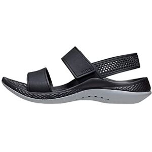 Crocs Mujer LiteRide 360 Sandal W Sandalia, Black/Light Grey, 42/43 EU Crocs Mujer LiteRide 360 Sandal W Sandalia, Black/Light Grey, 42/43 EU