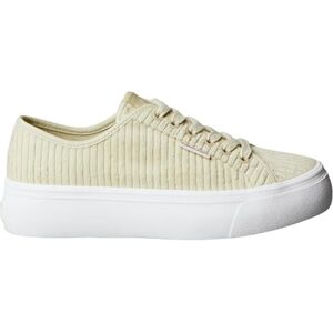 Calvin Sneaker con Suela Vulcanizada Mujer Lace Up Corduroy con Plataforma, Verde (Green Haze), 35 Calvin Sneaker con Suela Vulcanizada Mujer Lace Up Corduroy con Plataforma, Verde (Green Haze), 35