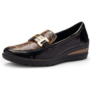 ARA Zürich 2.0, Mocasín Mujer, Negro Tuercas, 42 EU Ancho ARA Zürich 2.0, Mocasín Mujer, Negro Tuercas, 42 EU Ancho