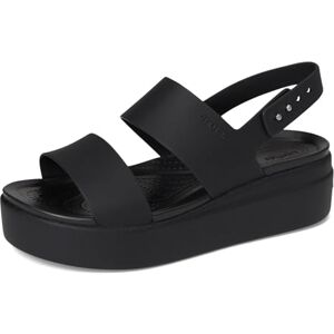 Crocs Brooklyn Low Wedge, Sandalias Mujer, Negro, 34/35 EU Crocs Brooklyn Low Wedge, Sandalias Mujer, Negro, 34/35 EU