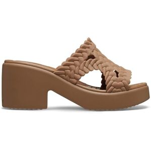 Crocs Brooklyn Woven Slide Heel Sandalia Mujer, Marrón, 41/42 EU Crocs Brooklyn Woven Slide Heel Sandalia Mujer, Marrón, 41/42 EU