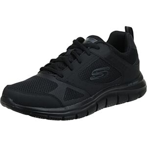 Skechers BBK, Zapatillas Hombre, Black Leather/Mesh/Black Trim, 47.5 EU Skechers BBK, Zapatillas Hombre, Black Leather/Mesh/Black Trim, 47.5 EU