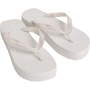 Calvin Flatform Flip Flop Met TPU , Chanclas Mujer, Grey (Silver), 39 EU Calvin Flatform Flip Flop Met TPU , Chanclas Mujer, Grey (Silver), 39 EU