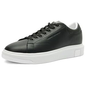 Giorgio Armani Hombre con Logotipo Bordado en la Suela Zapatillas, Negro, 39 EU Giorgio Armani Hombre con Logotipo Bordado en la Suela Zapatillas, Negro, 39 EU