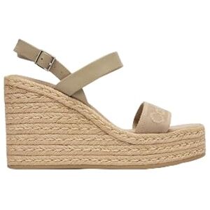Calvin Wedge Espad 70 Webbing LTH Hw0hw02901, Alpargatas de cuña Mujer, Grey (Nomad), 39 EU Calvin Wedge Espad 70 Webbing LTH Hw0hw02901, Alpargatas de cuña Mujer, Grey (Nomad), 39 EU
