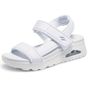 Skechers UNO SUMMER STAND2, Sandalia Mujeres, White, Skechers UNO SUMMER STAND2, Sandalia Mujeres, White,