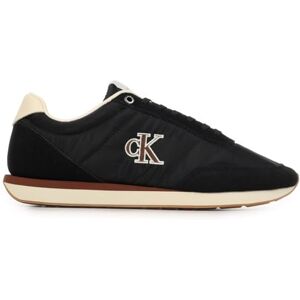 Calvin Retro Runner ESS Mix Mat Ym0Ym01361 Low Top, Color Negro (Negro/anacardo Claro), 12 Calvin Retro Runner ESS Mix Mat Ym0Ym01361 Low Top, Color Negro (Negro/anacardo Claro), 12