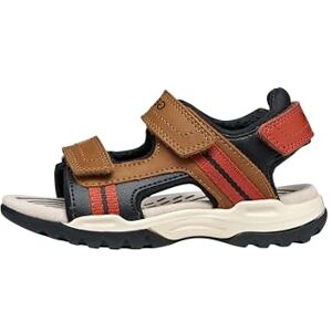 Geox J Borealis Boy A Sandal, LT Brown/Rust, talla 34 EU Geox J Borealis Boy A Sandal, LT Brown/Rust, talla 34 EU