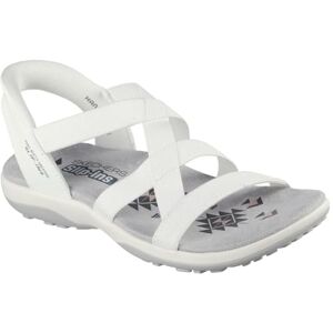 Skechers Women's Reggae Slim Stretch Flex Sandal, White, 39 EU Skechers Women's Reggae Slim Stretch Flex Sandal, White, 39 EU