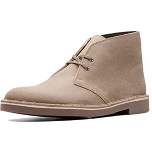 Clarks Bushacre 2, Botas Modelo Chukka Hombre, Gris (Taupe Suede), 41 EU Ancho Clarks Bushacre 2, Botas Modelo Chukka Hombre, Gris (Taupe Suede), 41 EU Ancho