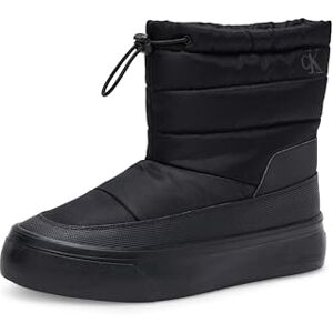 Calvin Botines de media caña Mujer Home Snowboot Nylon Mix con plataforma, Negro (Triple Black), 40 Calvin Botines de media caña Mujer Home Snowboot Nylon Mix con plataforma, Negro (Triple Black), 40