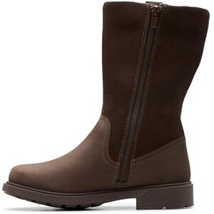 Clarks Chicas Astrolzipwp K. Botas de moda, marrón oscuro, 34 EU Clarks Chicas Astrolzipwp K. Botas de moda, marrón oscuro, 34 EU