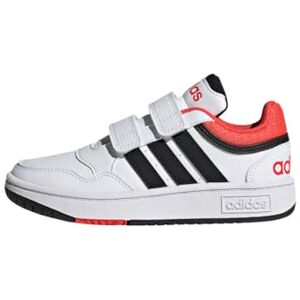Adidas Hoops Lifestyle Basketball Hook-and-loop Shoes, Zapatos Unisex niños, Cloud White Core Black Bright Red, 33 EU Adidas Hoops Lifestyle Basketball Hook-and-loop Shoes, Zapatos Unisex niños, Cloud White Core Black Bright Red, 33 EU