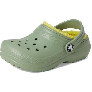 Crocs Classic Lined Clog T, Zuecos Unisex niños, Moss, 23/24 EU Crocs Classic Lined Clog T, Zuecos Unisex niños, Moss, 23/24 EU