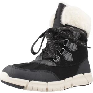 Geox J FLEXYPER GIRL B AB, Bota de nieve, BLACK/MILK, Geox J FLEXYPER GIRL B AB, Bota de nieve, BLACK/MILK,