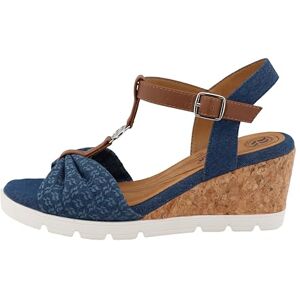 Romika , Sandalias con cuña Mujer, Azul, 39 EU Romika , Sandalias con cuña Mujer, Azul, 39 EU