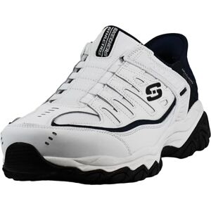 Skechers Afterburn M. Fit Grill Captain, Mocasín Hombre, Color Blanco y Azul Marino, 39 EU Skechers Afterburn M. Fit Grill Captain, Mocasín Hombre, Color Blanco y Azul Marino, 39 EU