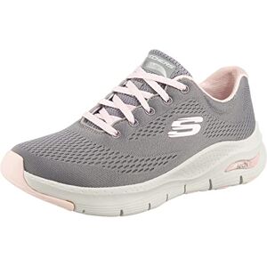 Skechers Arch Fit Big Appeal, Zapatillas Mujer, Gray Knit Mesh Pink Trim, 41 EU Skechers Arch Fit Big Appeal, Zapatillas Mujer, Gray Knit Mesh Pink Trim, 41 EU