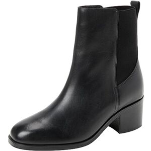 Tommy Hilfiger Mujer Botines de media caña Botas Chelsea Thermo de piel, Negro (Black), 39 EU Tommy Hilfiger Mujer Botines de media caña Botas Chelsea Thermo de piel, Negro (Black), 39 EU